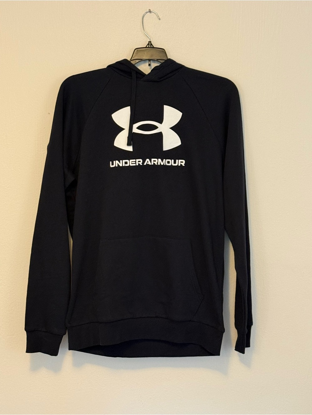 Under Armour Black Hoodie with White Logo